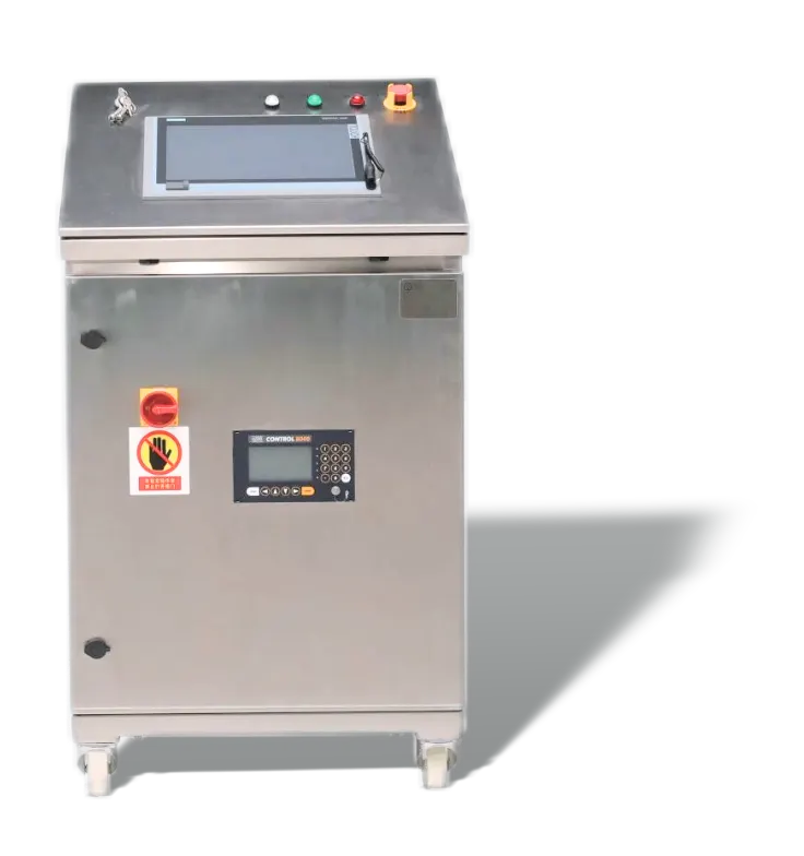 Prep system touch-screen control cabinet